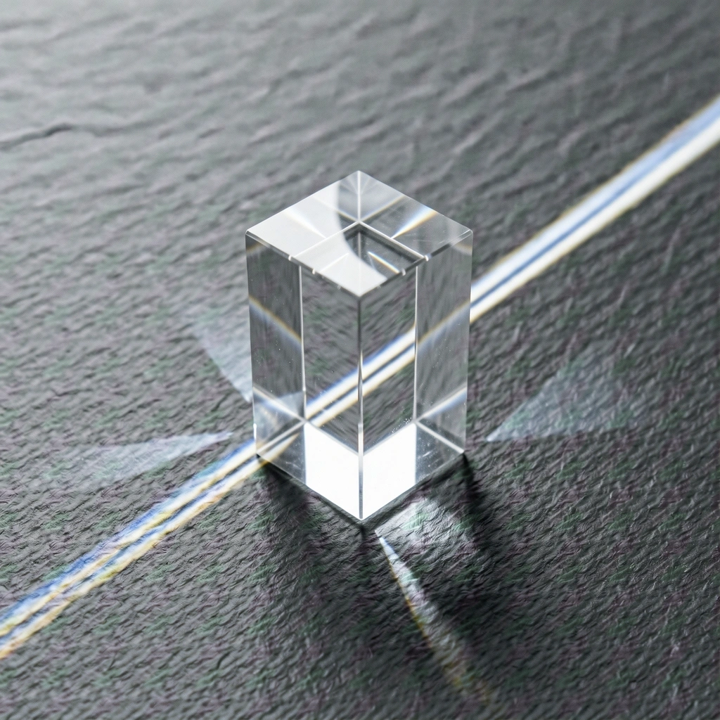 Refraction of light representing data clarity
